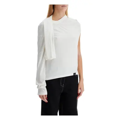 Courreges-T Shirt Asimmetrica-Donna