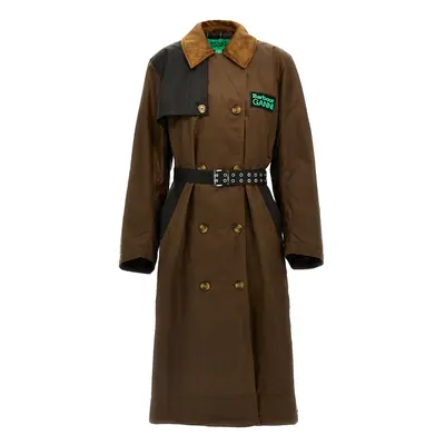 Barbour-Trench Barbour X Ganni Trench E Impermeabili Marrone-Donna