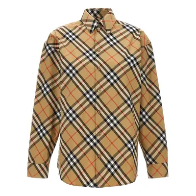 Burberry-Check Shirt Camicie Beige-Donna