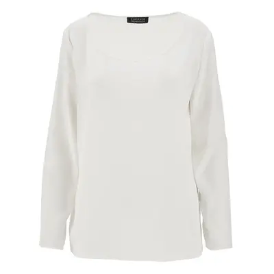 GIANLUCA CAPANNOLO Round neckline cady top Woman 42