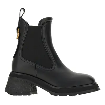 MONCLER 'Gigi' leather Chelsea boots Woman 36