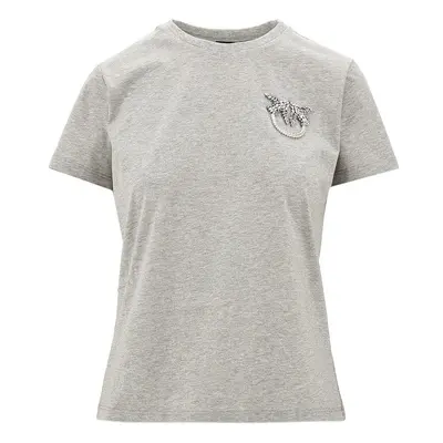 PINKO Love Birds embroidery T-shirt Woman XS