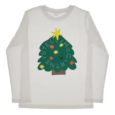 T-shirt con stampa albero di Natale