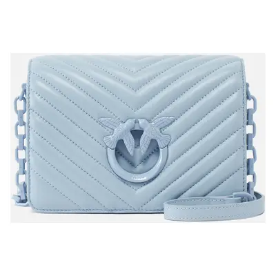 Pinko, Mini Love Bag Click Chevron Color Block, Light blue-block color, U