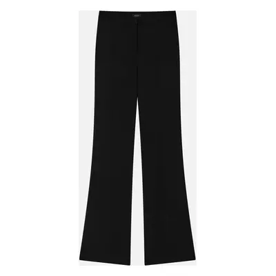 Pinko, Pantaloni a vita alta cady tecnico, Nero limousine, 36