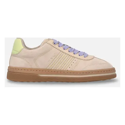 Pinko, Scarpe sneakers con lacci colorati, Sabbia, 35