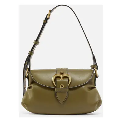 Pinko, Borsa piccola a spalla Jolene con tracolla in metallo, Piantagione-antique gold, U