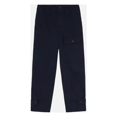 Pinko, Pantaloni cargo in cotone con tasche, Blu-eclissi totale, 36