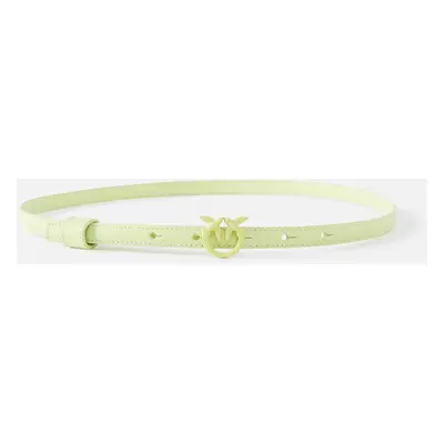 Pinko, Cintura super sottile Love Birds color block 1cm, Pistacchio block color, XS