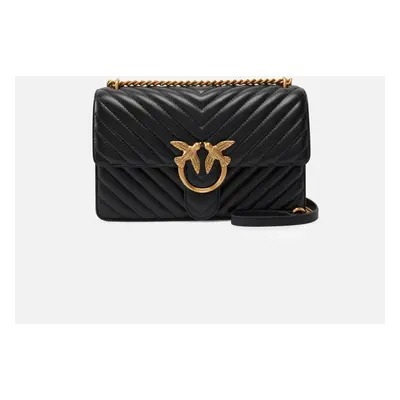 Pinko, Classic Love Bag One Chevron, Nero-antique gold, U