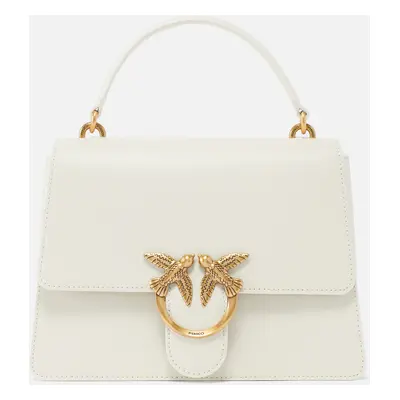 Pinko, Classic Love Bag One Top Handle Light Simply, Bianco+banco-antique gold, U