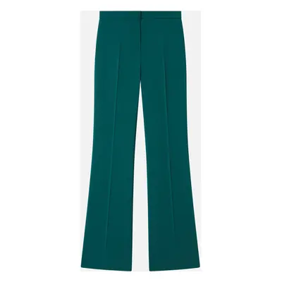 Pinko, Pantaloni a vita alta cady tecnico, Verde bottiglia scuro, 36