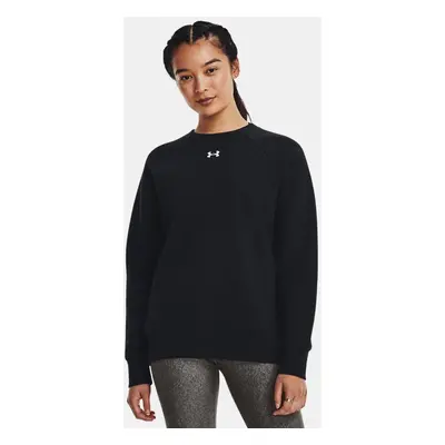 Maglia Under Armour Rival Fleece Crew da donna Nero / Bianco L