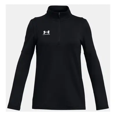 Maglia Under Armour Challenger Midlayer da ragazza Nero / Bianco YLG (149 - 160 cm)