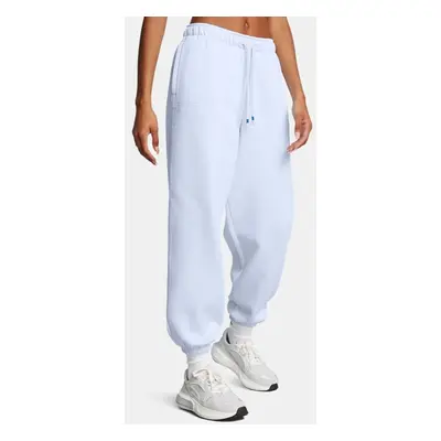 Pantaloni Under Armour Icon Fleece Oversized Wordmark da donna Nimbus Blu / Nimbus Blu L