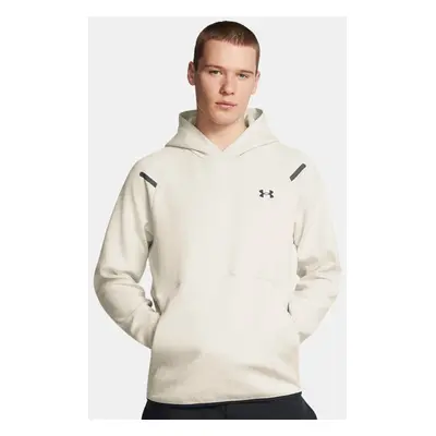 Felpa con cappuccio Under Armour Unstoppable Fleece da uomo Summit Bianco / Nero 3XL