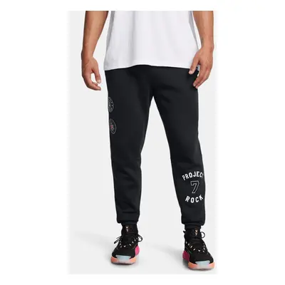 Jogger Project Rock Icon Fleece da uomo Nero / Bianco S