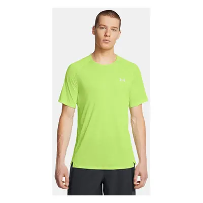 Maglia a maniche corte Under Armour Launch Trail da uomo Morph Verde / Anthracite / Riflettente 