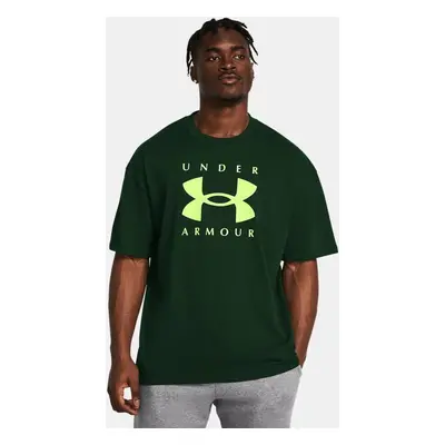 Maglia a maniche corte Under Armour Heavyweight Oversized Branded da uomo Forest Verde / Morph V