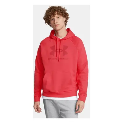 Felpa con cappuccio Under Armour Rival Fleece Logo da uomo Racer Rosso / Inferno Rosso S