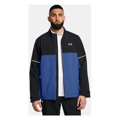 Giacca Under Armour Drive Rain da uomo Nero / Tech Blu / Metallico Argento M