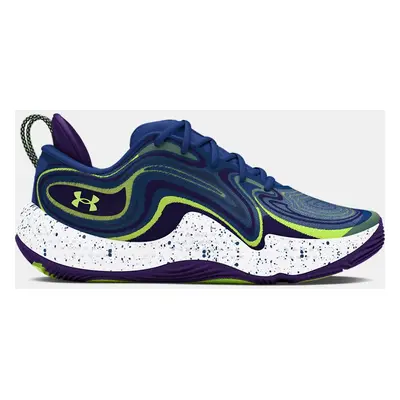 Scarpe da basket Under Armour Spawn 6 Start Of Season unisex Tech Blu / Morph Verde / Porpora 39