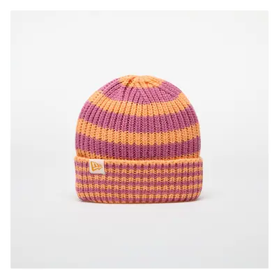 Cappello New Era Knit Medium Stripe Beanie Orange Glaze