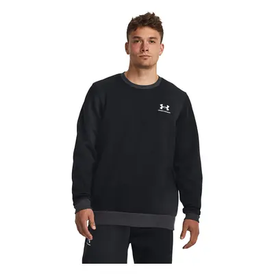 Felpa Under Armour Essential Flc Novelty Crw Black