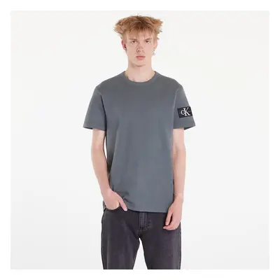 Maglietta Calvin Klein Jeans Waffle Cotton Badge T-Shirt Endless Grey