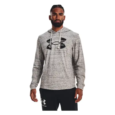 Felpa Under Armour Rival Terry Logo Hoodie Onyx White