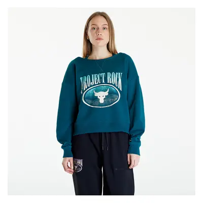 Felpa Under Armour Project Rock Terry Sweatshirt Turquoise