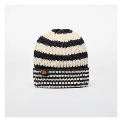 Cappello New Era Knit Medium Stripe Beanie Navy/ Light Cream