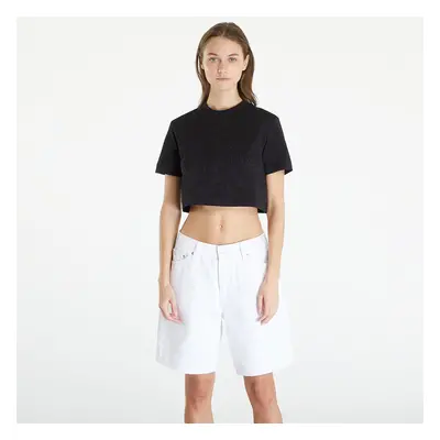 Maglietta Calvin Klein Jeans Premium Monologo Cropped T-Shirt Black