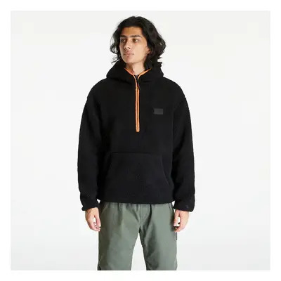 Felpa Calvin Klein Jeans Sherpa Half-Zip Hoodie Black