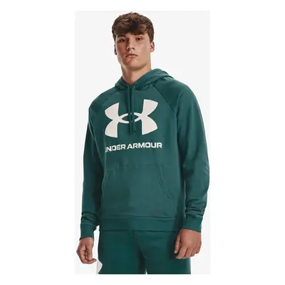 Felpa Under Armour Rival Fleece Big Logo Hoodie Green