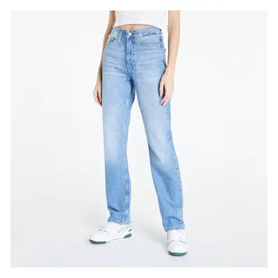 Pantaloni CALVIN KLEIN JEANS High Rise Straight Jeans Denim Light