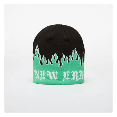 Cappello New Era Knit Thin Flame Skull Knit Island Green