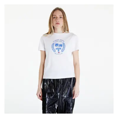 Maglietta Tommy Jeans Prep Luxe Tee White