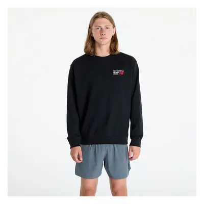 Felpa New Balance Athletics Premium Logo Crew Black