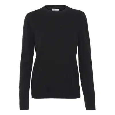 Maglione girocollo in lana da donna Colorful Standard light merino deep black