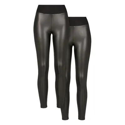 Leggings a vita alta da donna in ecopelle Urban Classics (x2)