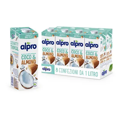 ALPRO CLASSICO Cocco e Mandorla 100% Vegetale | Alproshop.it 8 confezioni x 1 Litro