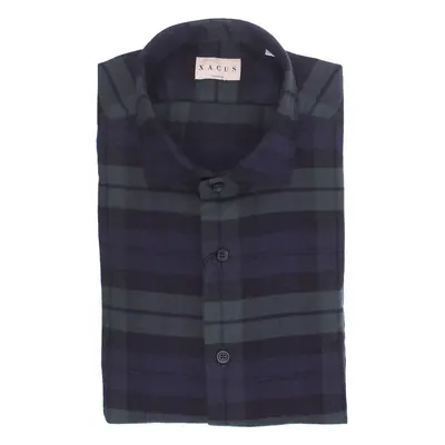 Camicia black watch in panno tinto filo