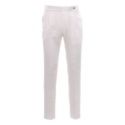 Pantalone in lino natural stretch