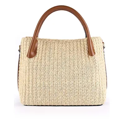 Borsa shopping in rafia crochet