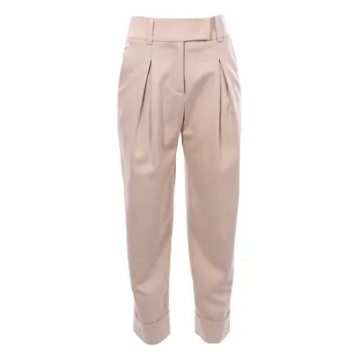 Pantalone vita alta con pinces