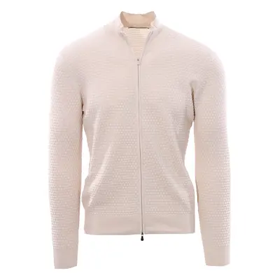 Full zip punto pannocchia in cotone egiziano