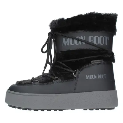 Stivaletti da neve modello LTRACK FAUX FUR MOON BOOT in ecopelliccia e nylon tecnico idrorepelle