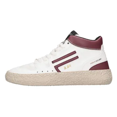 Sneakers alte in pelle e tessuto