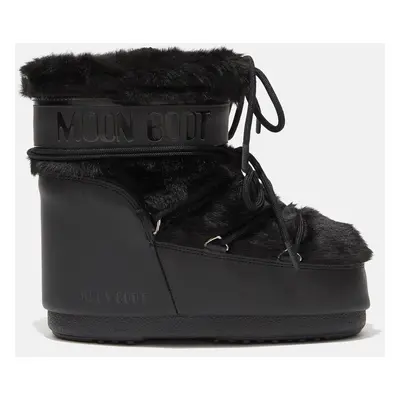 Stivaletti da neve modello ICON LOW FAUX FUR MOON BOOT in altre materie e nylon tecnico idrorepe